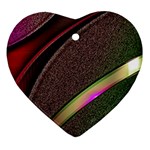 Circle Colorful Shine Line Pattern Geometric Ornament (Heart)