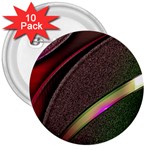 Circle Colorful Shine Line Pattern Geometric 3  Buttons (10 pack) 