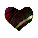 Pattern Texture Leaves Standard 16  Premium Heart Shape Cushions