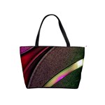 Texture Abstract Curve  Pattern Red Classic Shoulder Handbag
