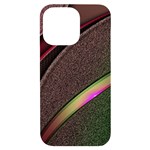 Texture Abstract Curve  Pattern Red iPhone 14 Pro Max Black UV Print Case