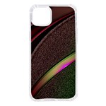 Texture Abstract Curve  Pattern Red iPhone 14 Plus TPU UV Print Case