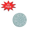 Round Ornament Texture 1  Mini Buttons (10 pack) 