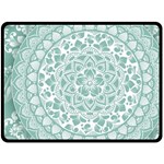 Round Ornament Texture Two Sides Fleece Blanket (Large)