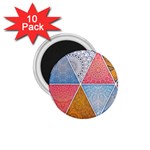 Texture With Triangles 1.75  Magnets (10 pack) 