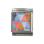 Texture With Triangles Italian Charm (13mm)