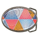 Texture With Triangles Belt Buckles