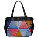 Texture With Triangles Oversize Office Handbag