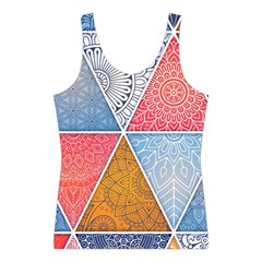 Texture With Triangles Sport Tank Top  from UrbanLoad.com Front