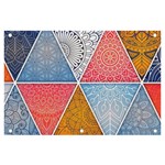 Texture With Triangles Banner and Sign 6  x 4 
