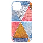 Texture With Triangles iPhone 14 Plus Black UV Print Case