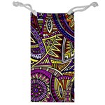 Violet Paisley Background, Paisley Patterns, Floral Patterns Jewelry Bag