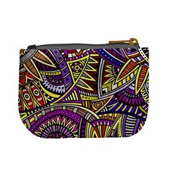 Violet Paisley Background, Paisley Patterns, Floral Patterns Mini Coin Purse from UrbanLoad.com Back