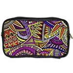 Violet Paisley Background, Paisley Patterns, Floral Patterns Toiletries Bag (Two Sides)