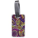 Violet Paisley Background, Paisley Patterns, Floral Patterns Luggage Tag (one side)