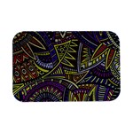 Violet Paisley Background, Paisley Patterns, Floral Patterns Open Lid Metal Box (Silver)  