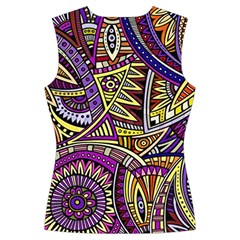 Violet Paisley Background, Paisley Patterns, Floral Patterns Women s Cut Out Long Sleeve T Back
