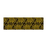 Yellow Floral Pattern Floral Greek Ornaments Sticker Bumper (100 pack)