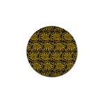 Yellow Floral Pattern Floral Greek Ornaments Golf Ball Marker (10 pack)