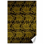 Yellow Floral Pattern Floral Greek Ornaments Canvas 20  x 30 
