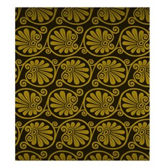 Yellow Floral Pattern Floral Greek Ornaments Duvet Cover Double Side (King Size) from UrbanLoad.com Front