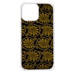 Yellow Floral Pattern Floral Greek Ornaments iPhone 13 Pro Max TPU UV Print Case