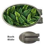 Green leaves Money Clips (Oval) 