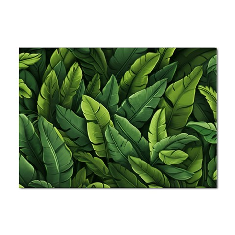 Green leaves Sticker A4 (10 pack) from UrbanLoad.com Front