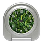 Green leaves Travel Alarm Clock