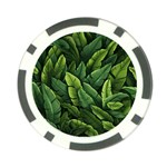Green leaves Poker Chip Card Guard
