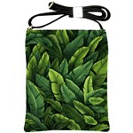 Green leaves Shoulder Sling Bag