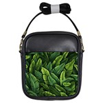 Green leaves Girls Sling Bag