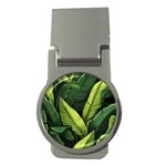 Banana leaves pattern Money Clips (Round) 