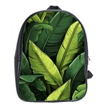 Banana leaves pattern School Bag (Large)