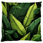 Banana leaves pattern Large Cushion Case (Two Sides)