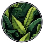 Banana leaves pattern Wireless Fast Charger(Black)
