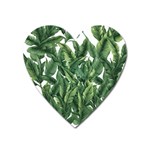 Tropical leaves Heart Magnet