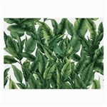 Tropical leaves Large Glasses Cloth (2 Sides)