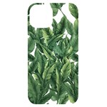 Tropical leaves iPhone 14 Black UV Print Case
