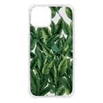 Tropical leaves iPhone 14 TPU UV Print Case