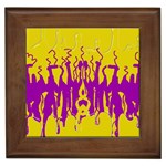 Yellow And Purple In Harmony Framed Tile
