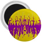 Yellow And Purple In Harmony 3  Magnets