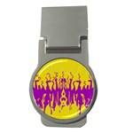 Yellow And Purple In Harmony Money Clips (Round) 