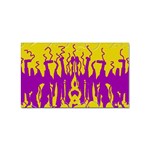 Yellow And Purple In Harmony Sticker Rectangular (100 pack)