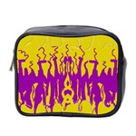 Yellow And Purple In Harmony Mini Toiletries Bag (Two Sides)
