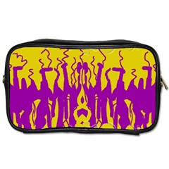 Yellow And Purple In Harmony Toiletries Bag (Two Sides) from UrbanLoad.com Front