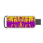Yellow And Purple In Harmony Portable USB Flash (Two Sides)