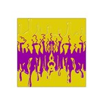 Yellow And Purple In Harmony Satin Bandana Scarf 22  x 22 