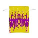 Yellow And Purple In Harmony Lightweight Drawstring Pouch (L)