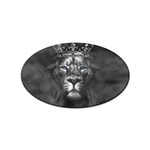 Lion King Of The Jungle Nature Sticker Oval (10 pack)